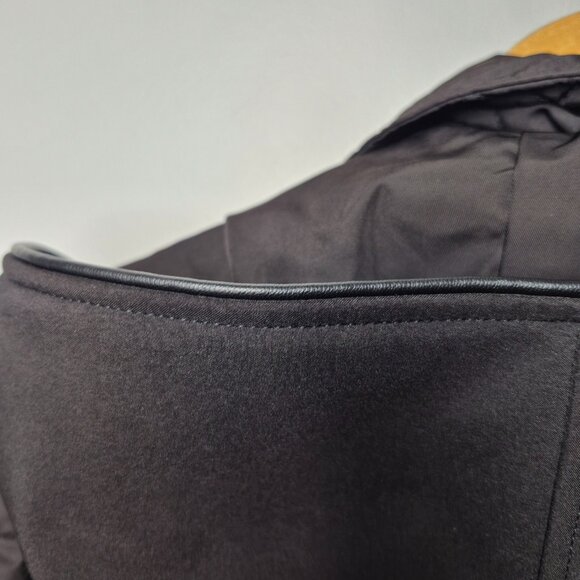 Michael Kors Black Longline Scuba Jacket with Quilted Sleeves and Insert Size S - Picture 10 of 15